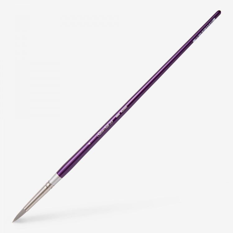 Silver Brush - Silver Silk 88 Long Handle - Round 8800