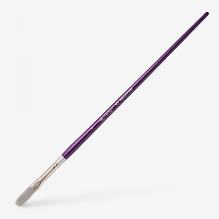 Silver Silk 88 Synthetic Long Handle Brush – XRA Long Filbert 8834