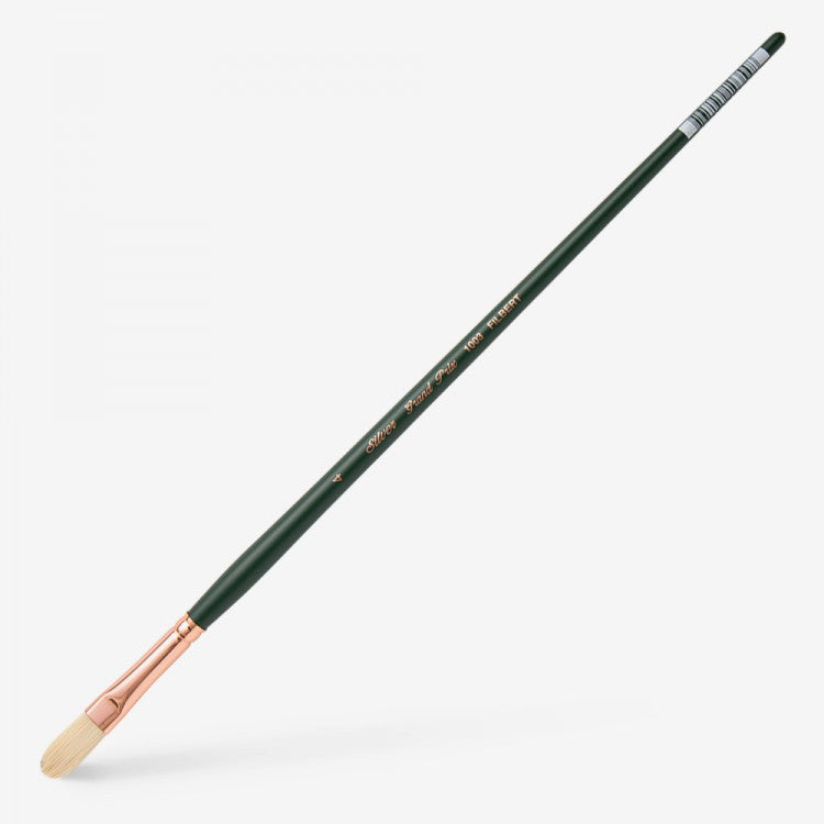 Silver Brush - Grand Prix Long Handle Hog Bristle Brushes - Filbert 1003