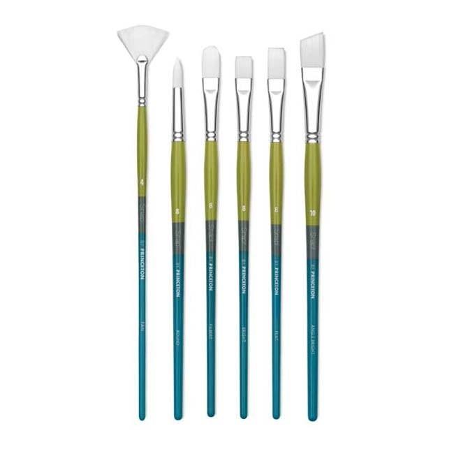 Princeton White Taklon 9800 Snap Brushes