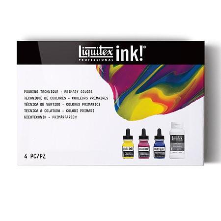Liquitex Ink! Explore Pouring Primary Color Set