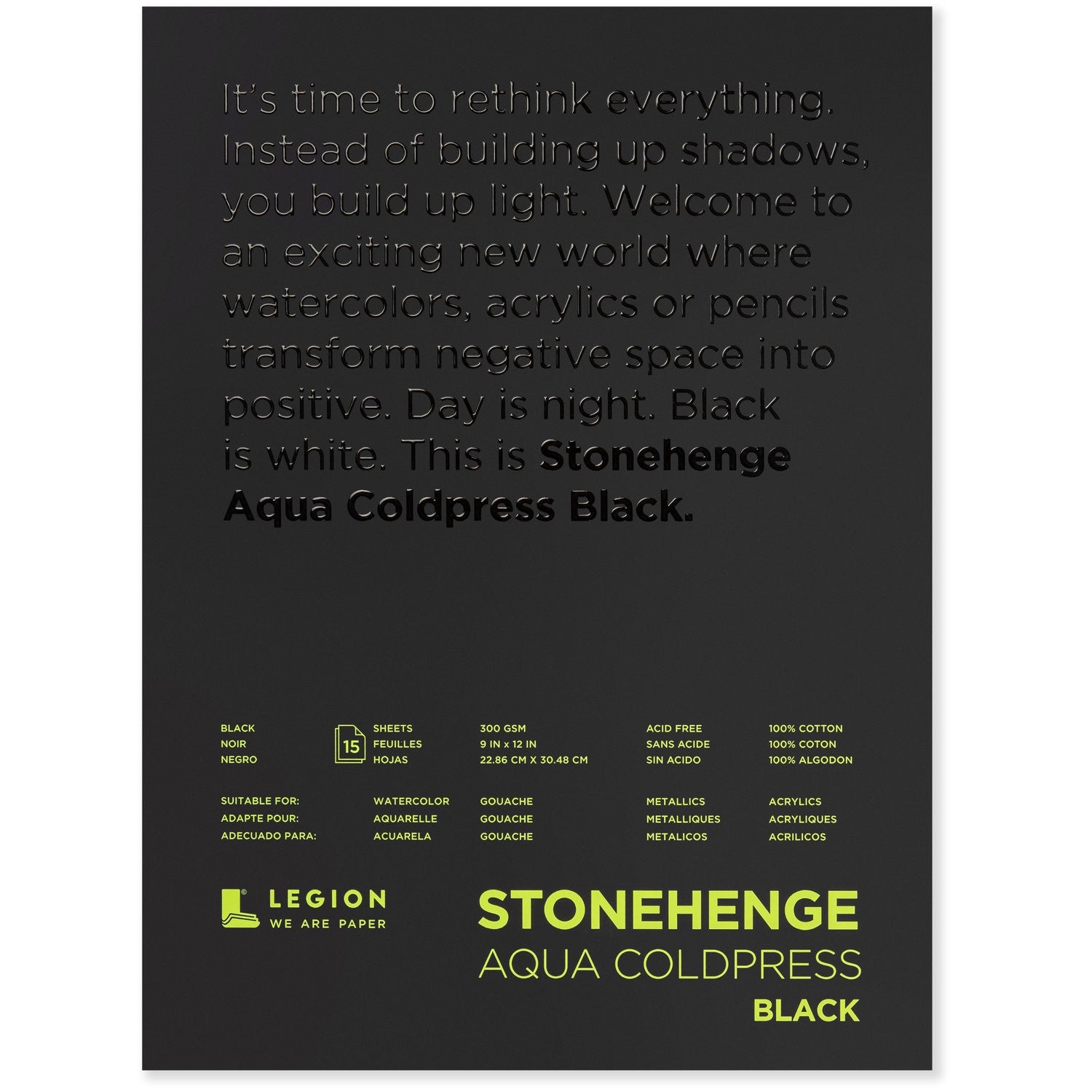 Stonehenge Aqua Coldpress Black Pads