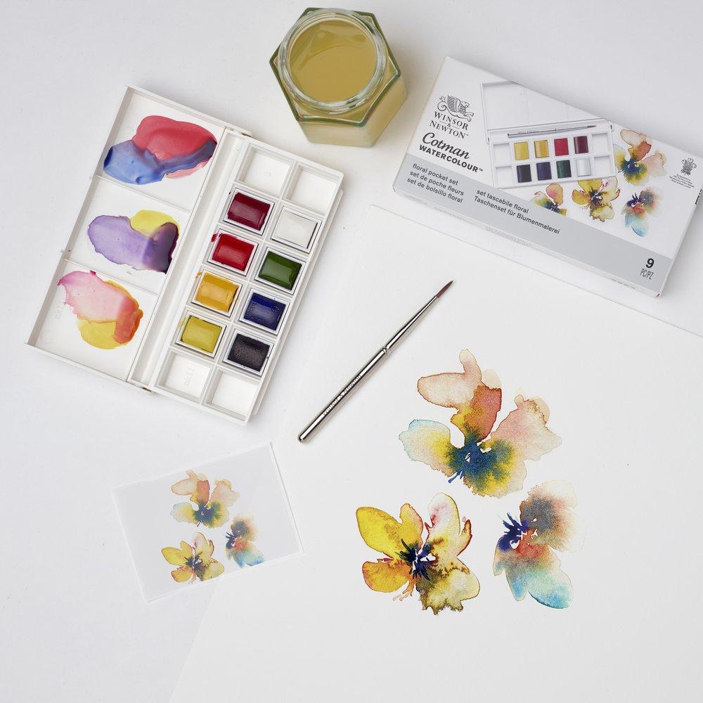 Cotman Watercolor - Floral Set