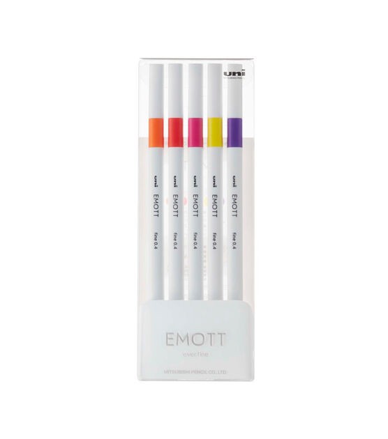 EMOTT Fineliner Pen 5 Set Passion Colors