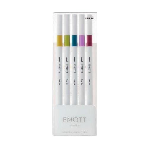 EMOTT Fineliner Pen 5 Set Retro Colors