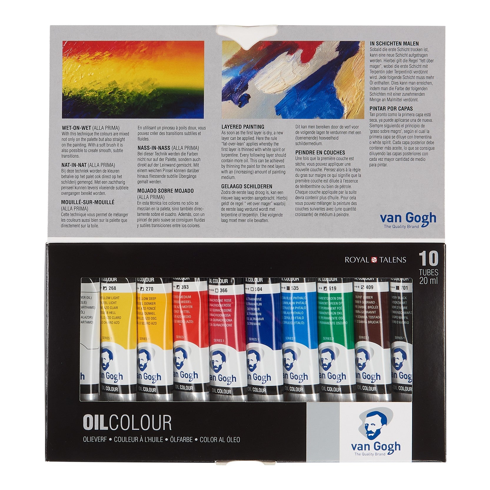 Royal Talens Van Gogh Oil Paint Basic 10 Set
