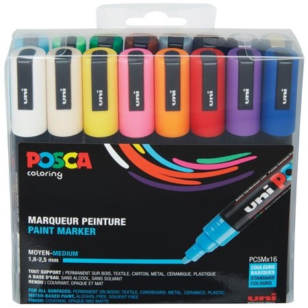Posca Markers 16 Set Medium