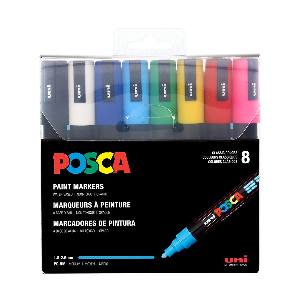 Posca Markers 8 Set Medium