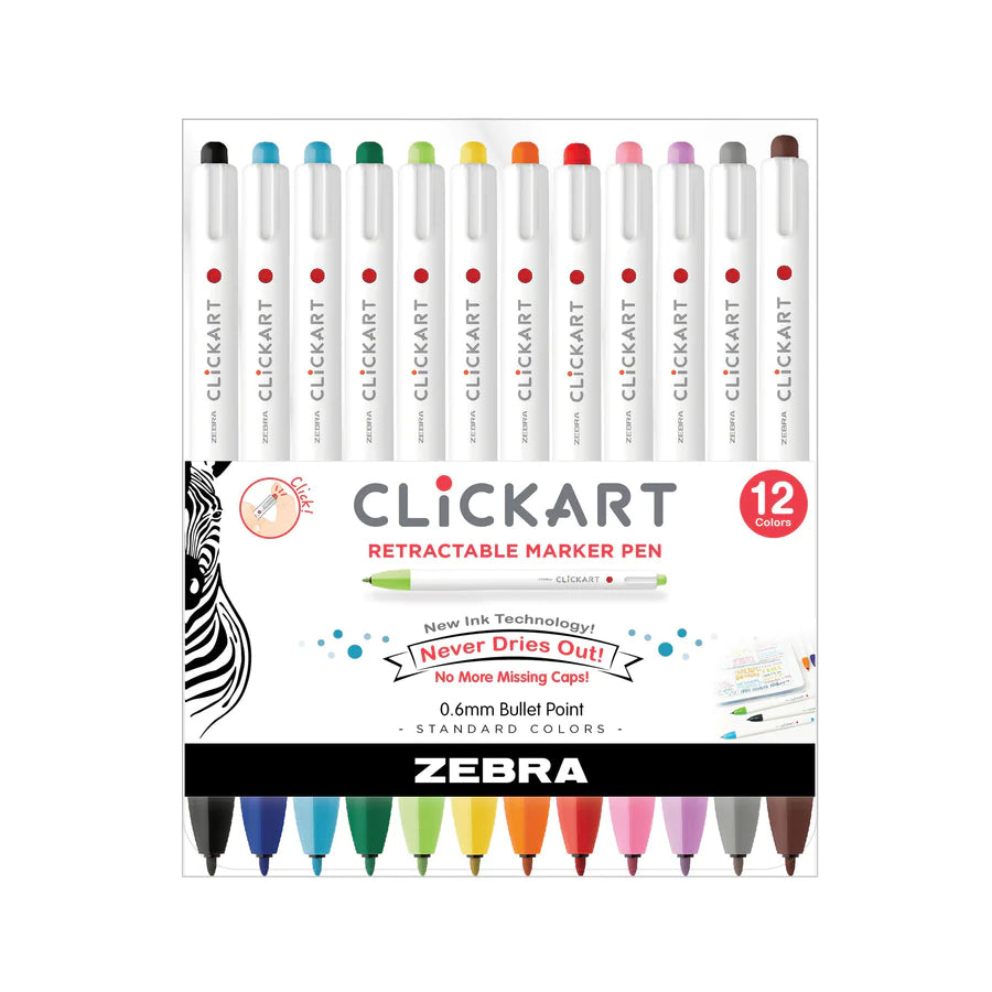 ClickArt Retractable Marker Pen Sets
