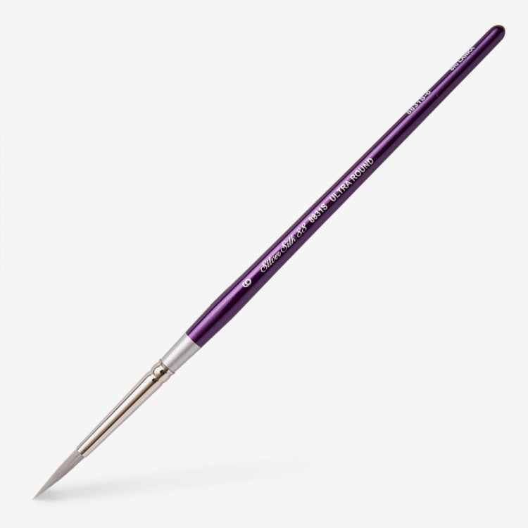 Silver Silk 88 Short Handle Brush – Ultra Round 8831S