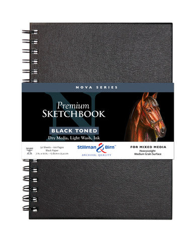 Nova Series Hard-Cover Wire-Bound Sketch Books