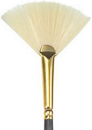 Princeton Brush Dakota Synthetic Hog Bristle Oil & Acrylic Brush, Fans