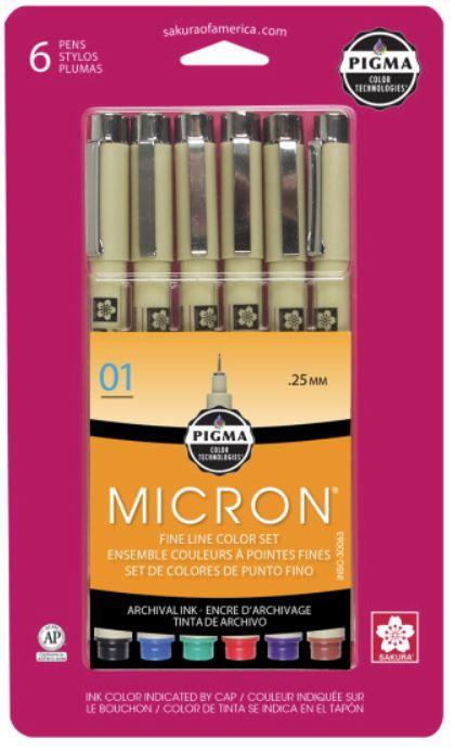 Pigma Micron Pen Sets - Colors