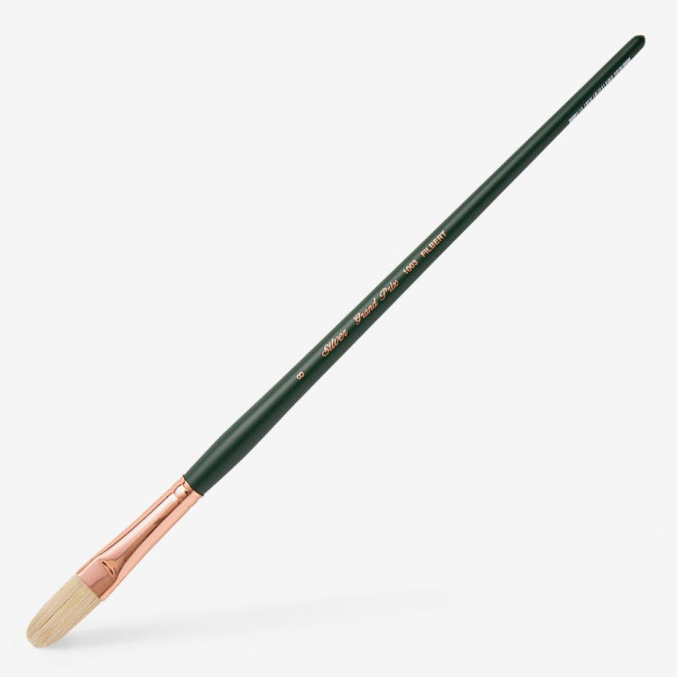 Silver Brush - Grand Prix Long Handle Hog Bristle Brushes - Filbert 1003