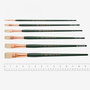 Silver Brush - Grand Prix Long Handle Hog Bristle Brushes - Flat 1002