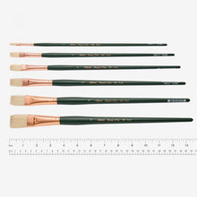 Load image into Gallery viewer, Silver Brush - Grand Prix Long Handle Hog Bristle Brushes - Flat

