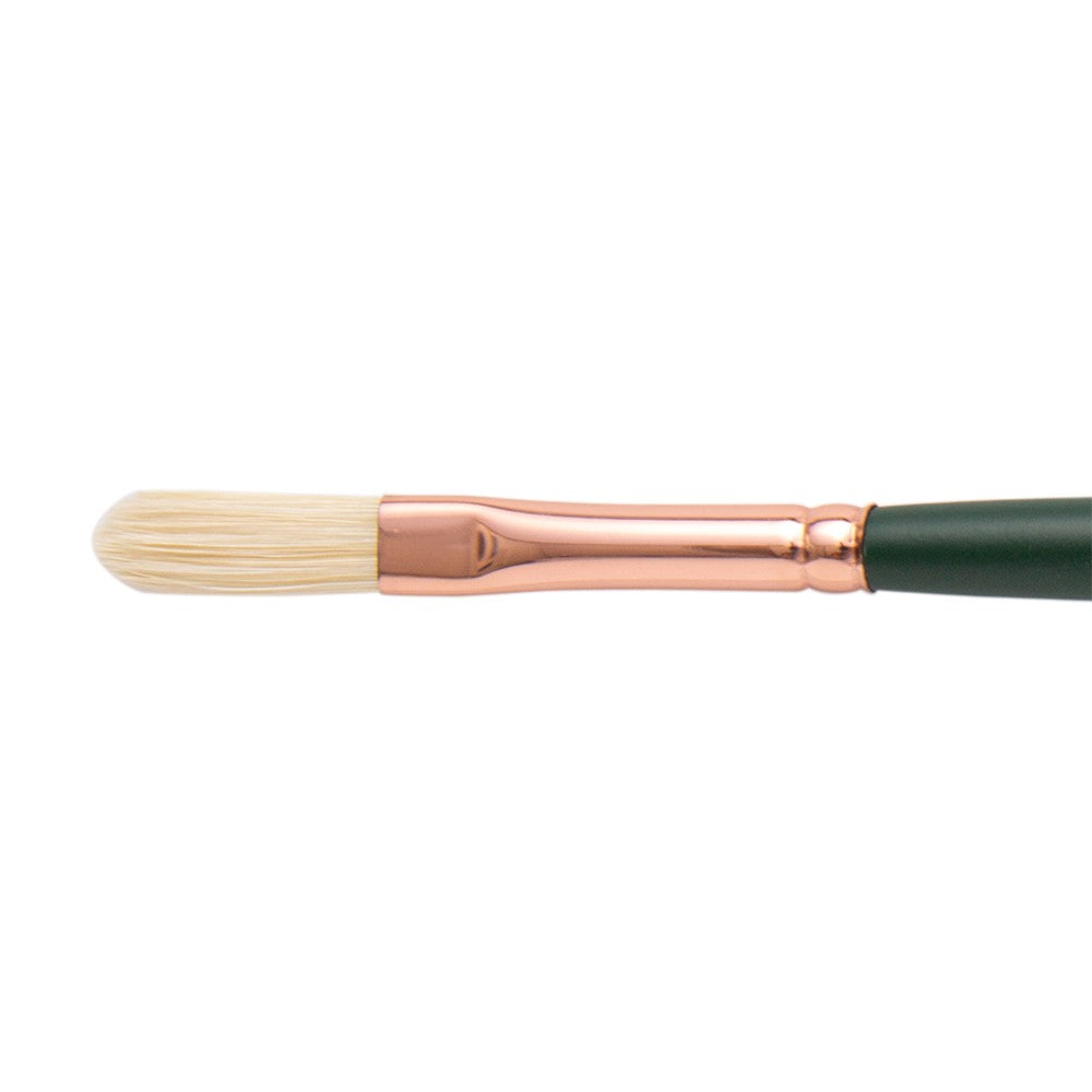 Silver Brush - Grand Prix Long Handle Hog Bristle Brushes - Long Filbert 1034