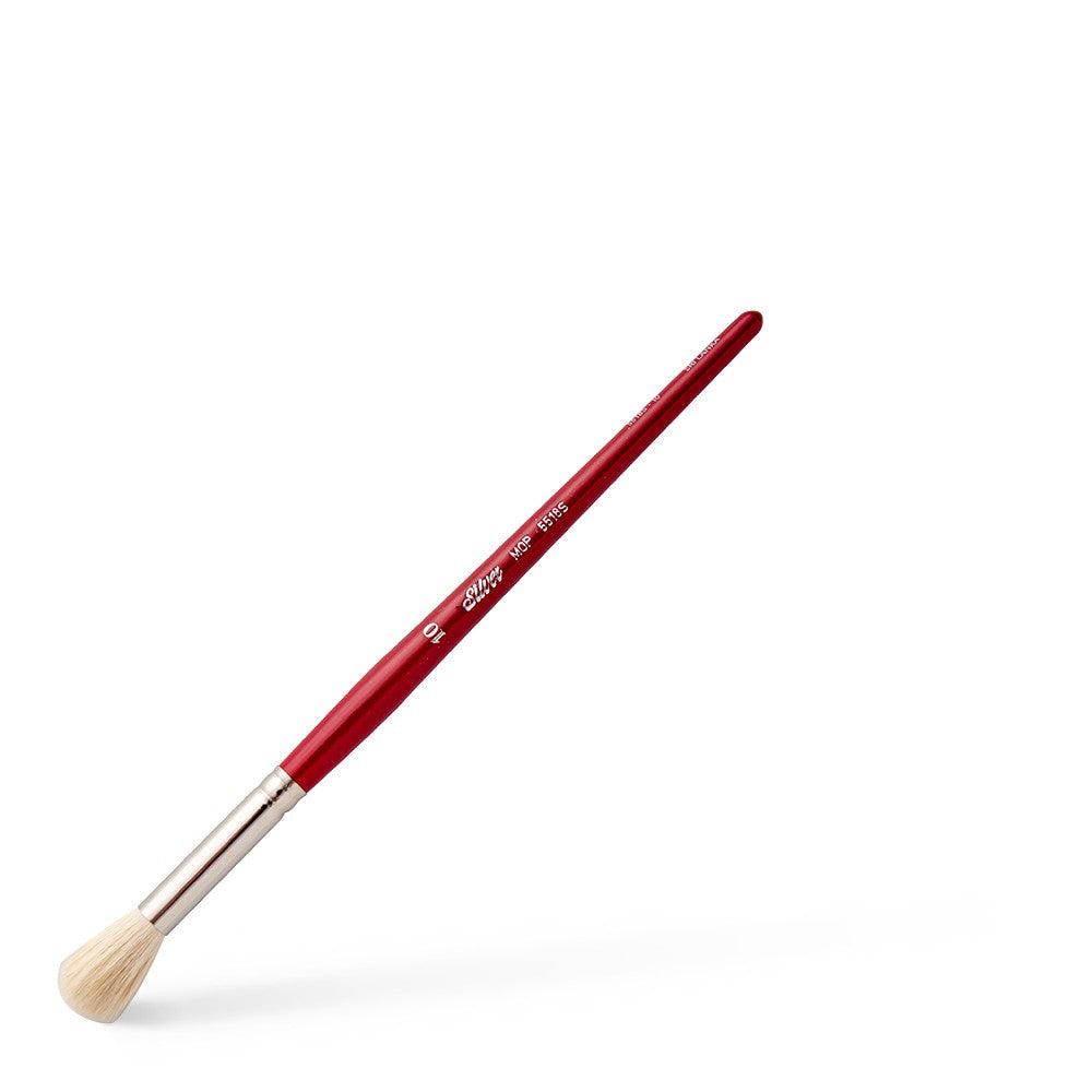 Silver Brush - Mops Goat Hair Short Handle Brushes - Round