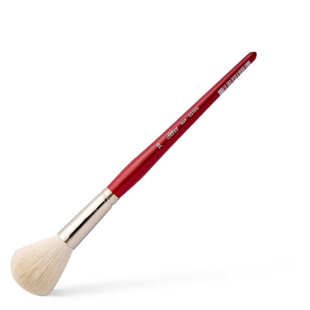 Silver Brush - Mops Goat Hair Short Handle Brushes - Round