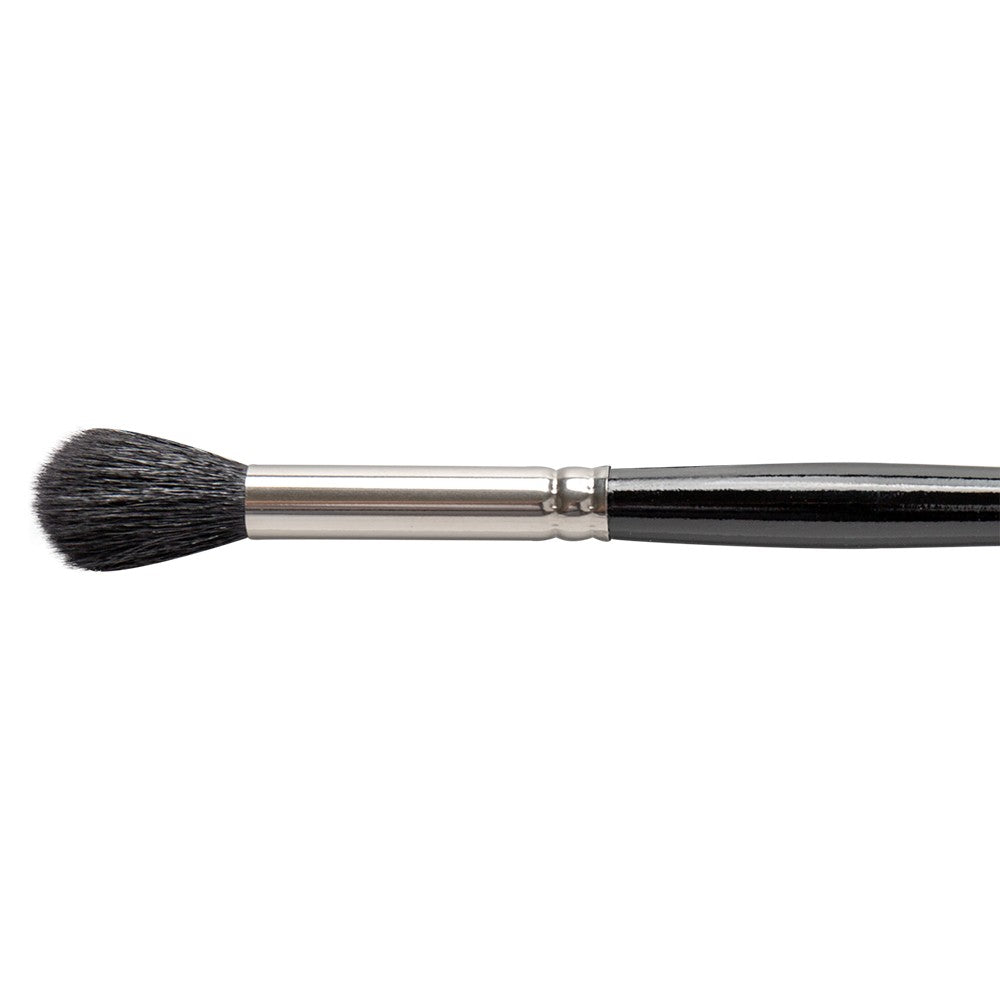 Silver Brush - Goat Hair Silver Mop - Black Round - 5618s