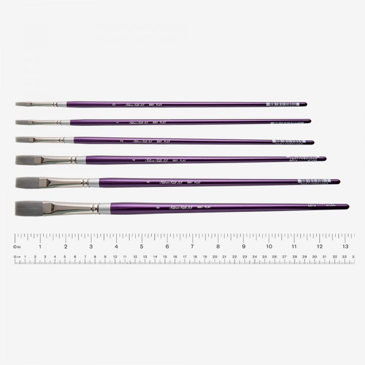 Silver Silk 88 Synthetic Brush Series 8801 Flat