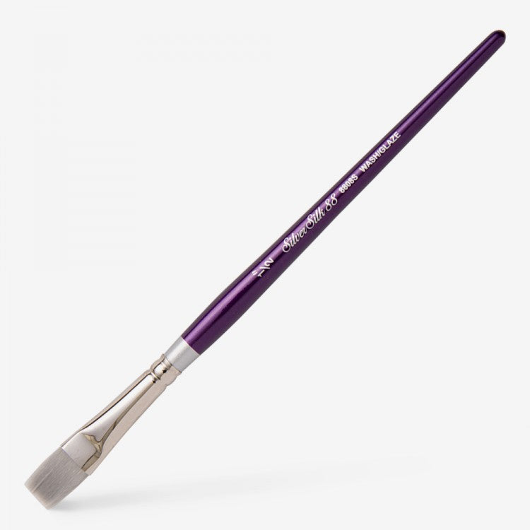 Silver Silk 88 Short Handle Brush – Wash / Glaze 8808S