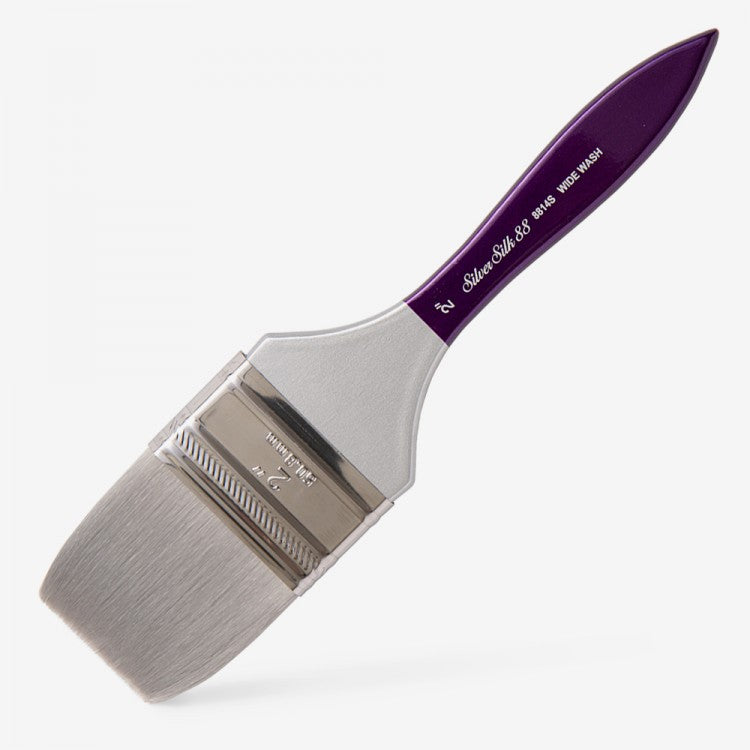 Silver Silk 88 Short Handle Brush – Wide Wash 8814S