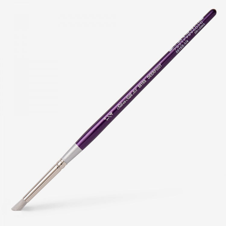 Silver Silk 88 Synthetic Brush Series 8816S Deerfoot Size 1/4 IN