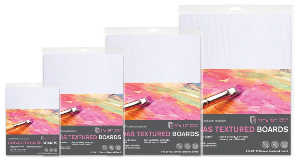 Crescent Canvas Textured Board - 3-pack