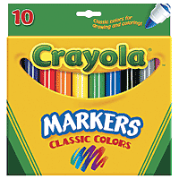 Crayola Marker Sets, 10-Color Set