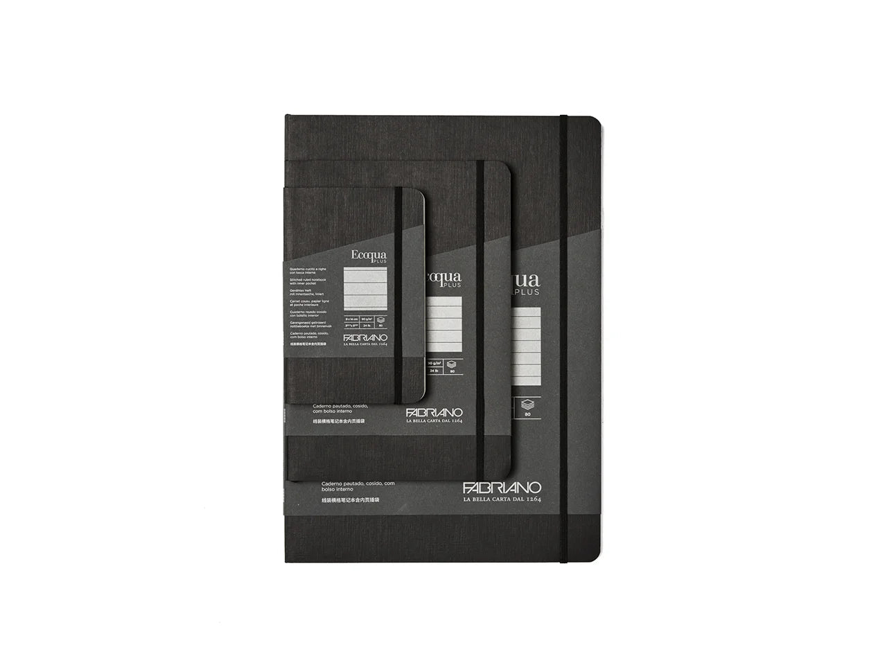 Ecoqua+ Fabric-Bound Notebooks - 3.5" x 5.5"