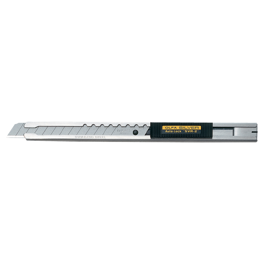 Olfa Stainless Steel Auto-Lock Knife With Snap Off Blades