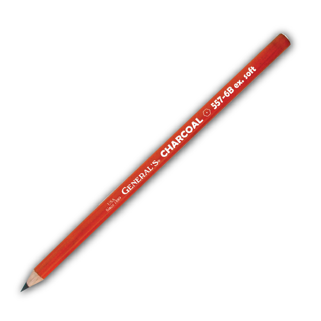 General Pencil Charcoal Pencil, 6B