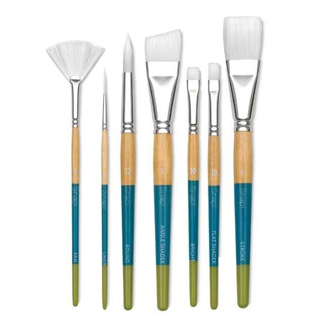 Princeton White Synthetic SNAP Brushes