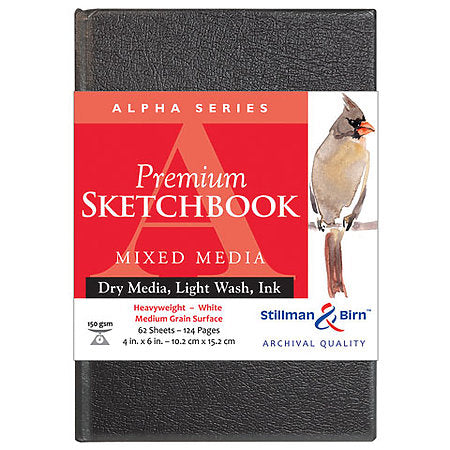 Alpha Series Premium Hard-Cover Sketch Books