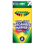 Crayola Washable Marker Sets, 8-Color Fine Set - Classic