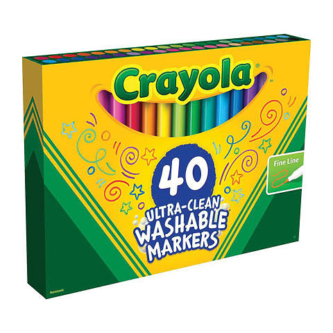 Crayola Marker Wash 40CT Broad