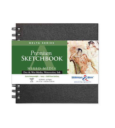Delta Series Premium Hard-Cover Wirebound Sketch Books