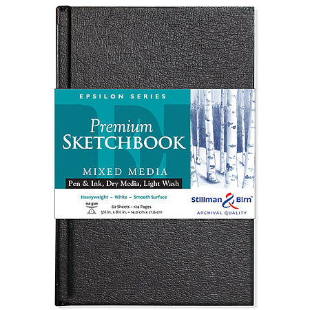 Epsilon Series Premium Hard-Cover 5.5x8.5" Sketch Books