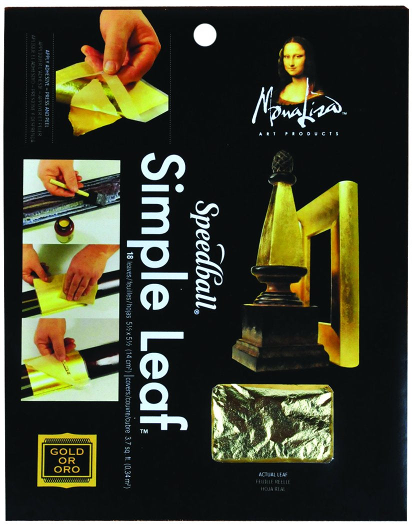 Mona Lisa  Simple Leaf  Gold  5-1/2" x 5-1/2"/Sheets  Peggable