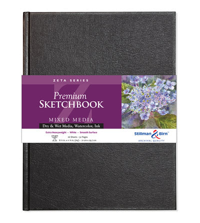 Zeta Series Premium Hard-Cover Sketch Books