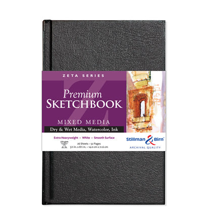 Zeta Series Premium Hard-Cover Sketch Books