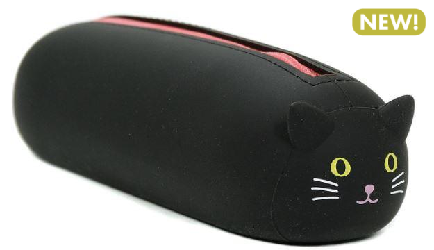 Lying Zipper Pouch Black Cat