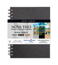 Load image into Gallery viewer, Nova Trio Mixed Media Hard-cover Wirebound Sketch Books
