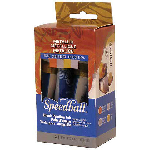 Speedball Metallic Block Printing Ink Set