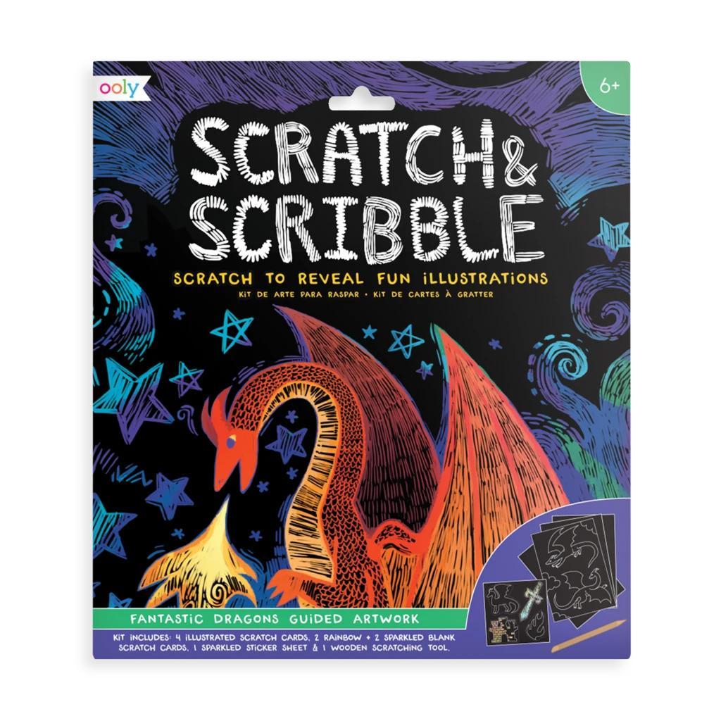 Scratch & Scribble Art Kits, Fantastic Dragons