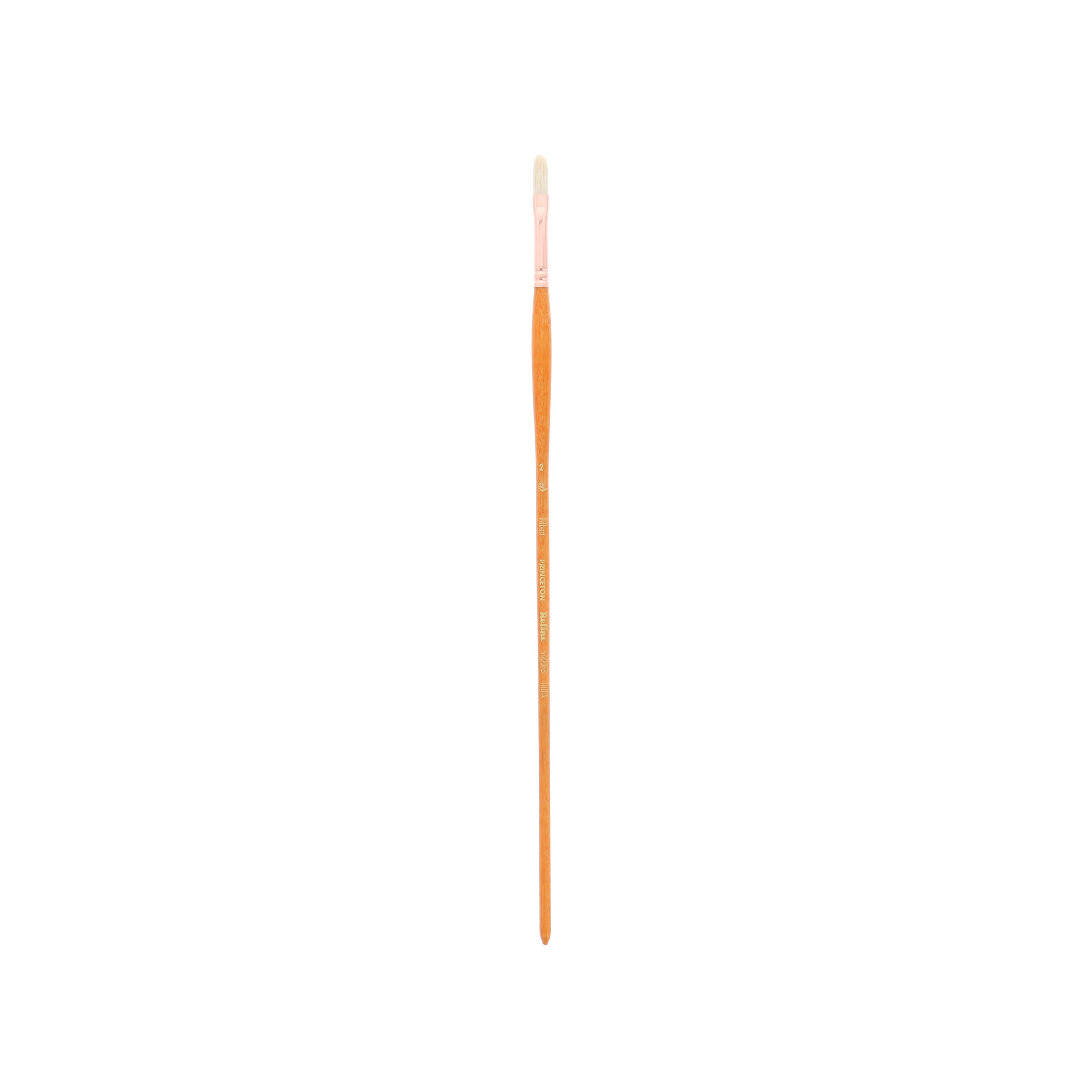 Princeton Brush Refine Natural Bristle Oil & Acrylic Brush, Filbert
