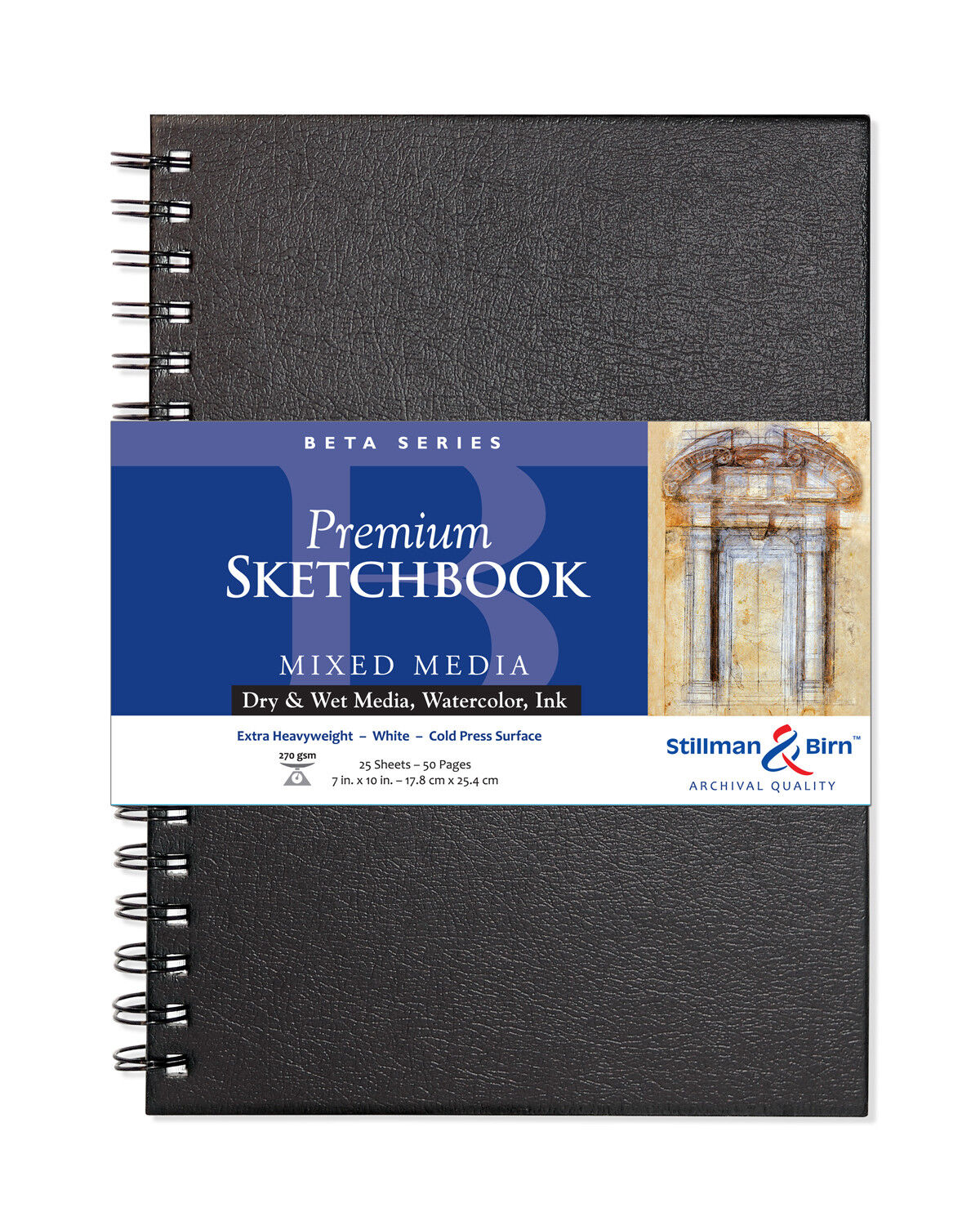Beta Series Premium Hard-Cover Wirebound Sketch Books
