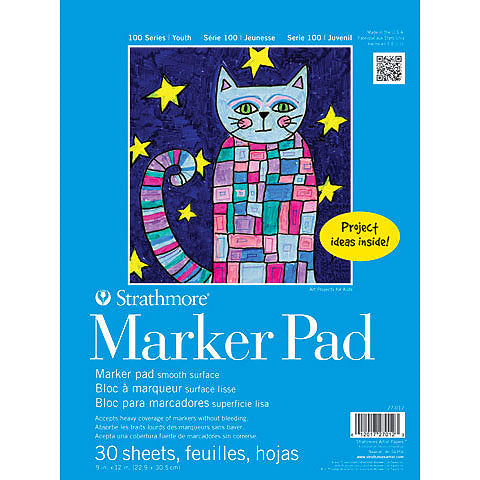 Strathmore Kids Marker Paper Pad, 9" x 12", 30 sheets
