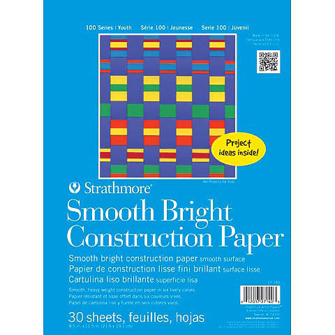 Strathmore Kids Smooth Bright Construction Paper Pad, 8.5